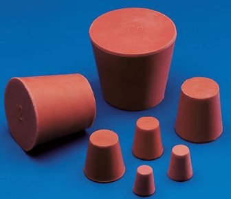 Tappi in gomma rossa
